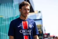 Pierre Gasly arriving at the Spanish Grand Prix in a PSG shirt - Source: Getty